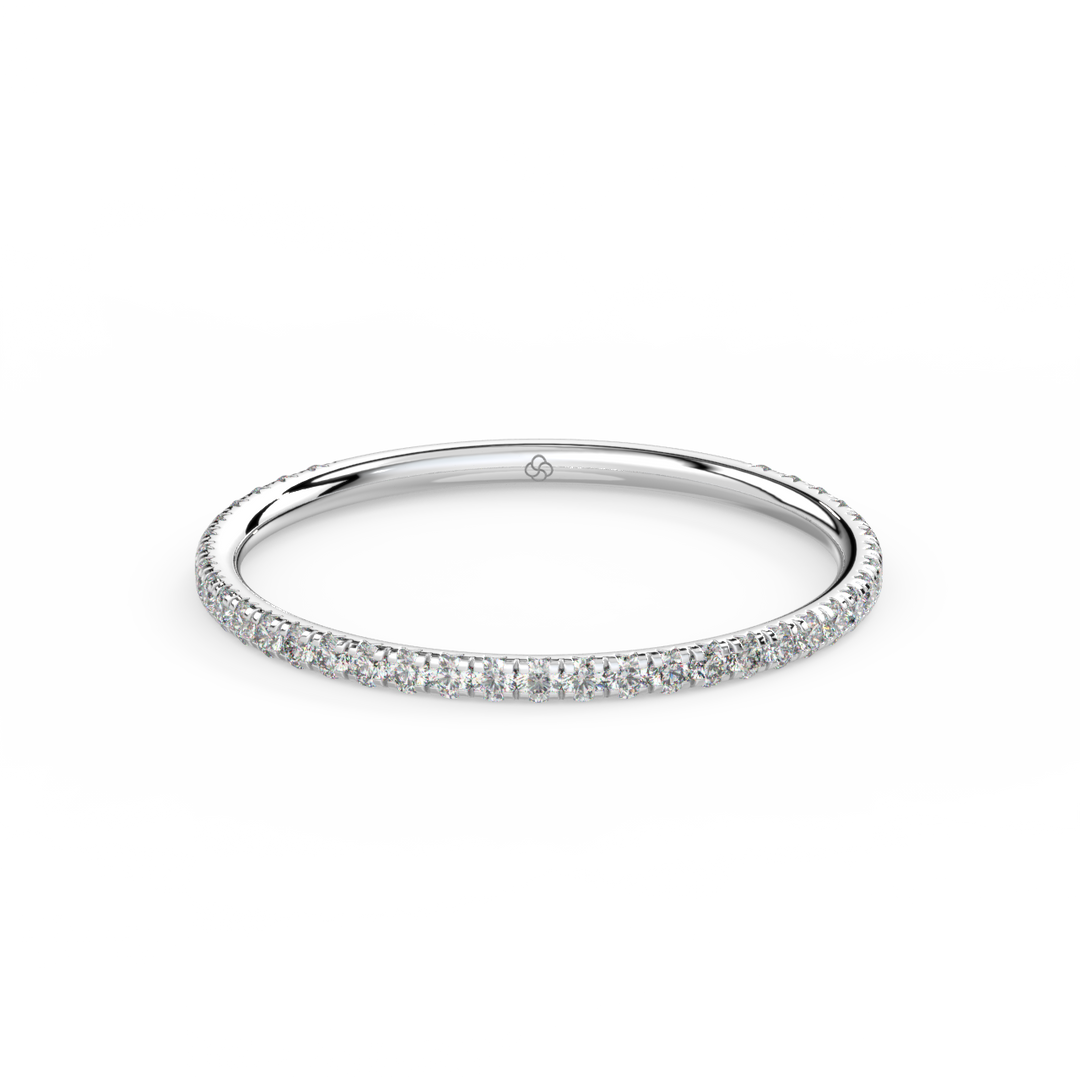 Half Eternity Lab Grown Diamond Ring by Stefee Jewels