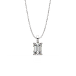 Load image into Gallery viewer, Solitaire Emerald Lab Grown Diamond Pendant by Stefee