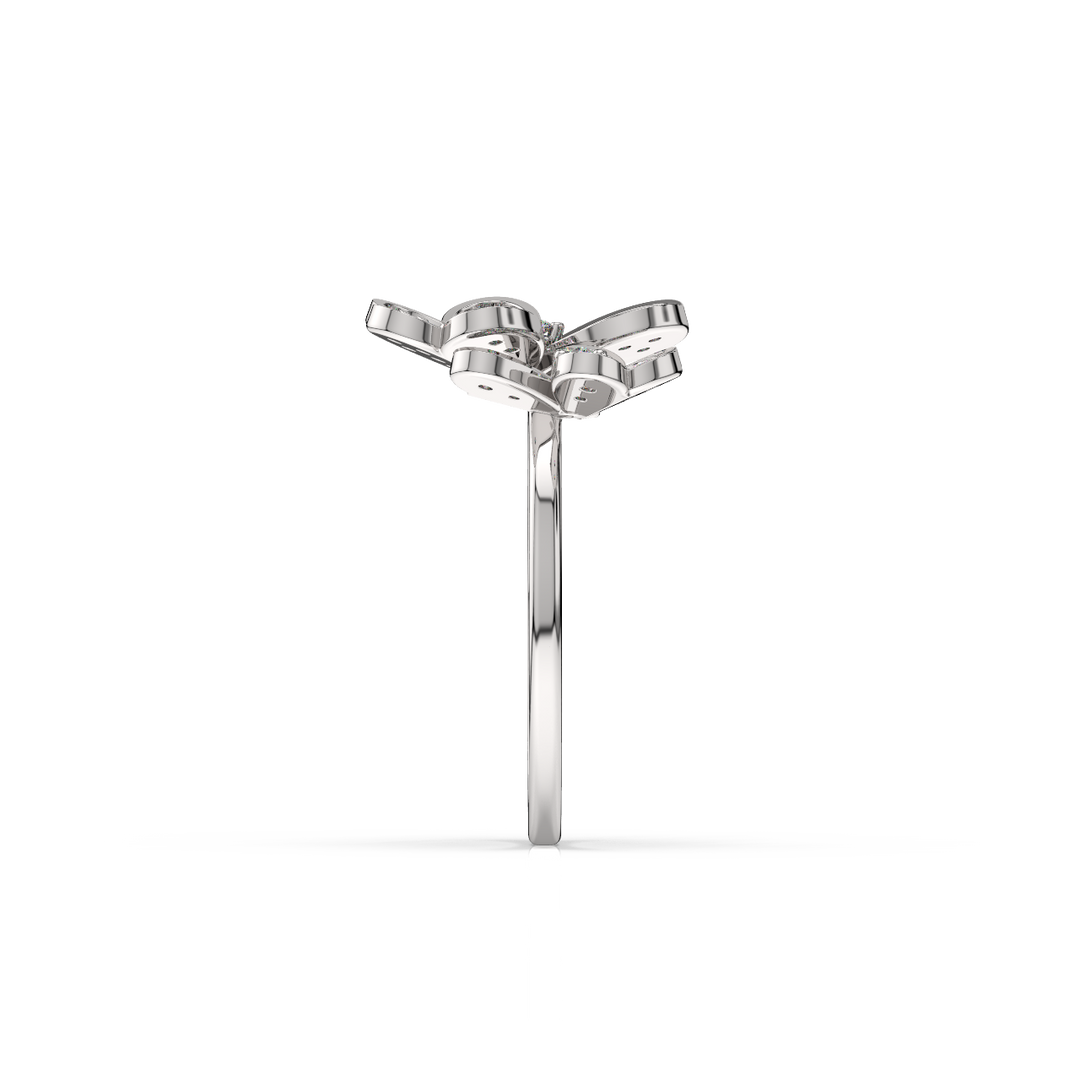 Complimenting Flowers Lab Grown Diamond Ring by Stefee Jewels