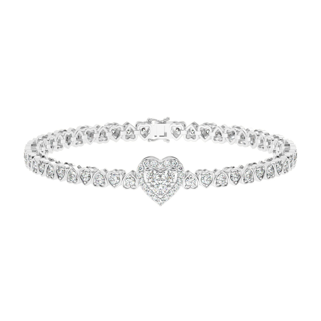 Delicate  Lab Grown Diamond Bracelet by Stefee Jewels