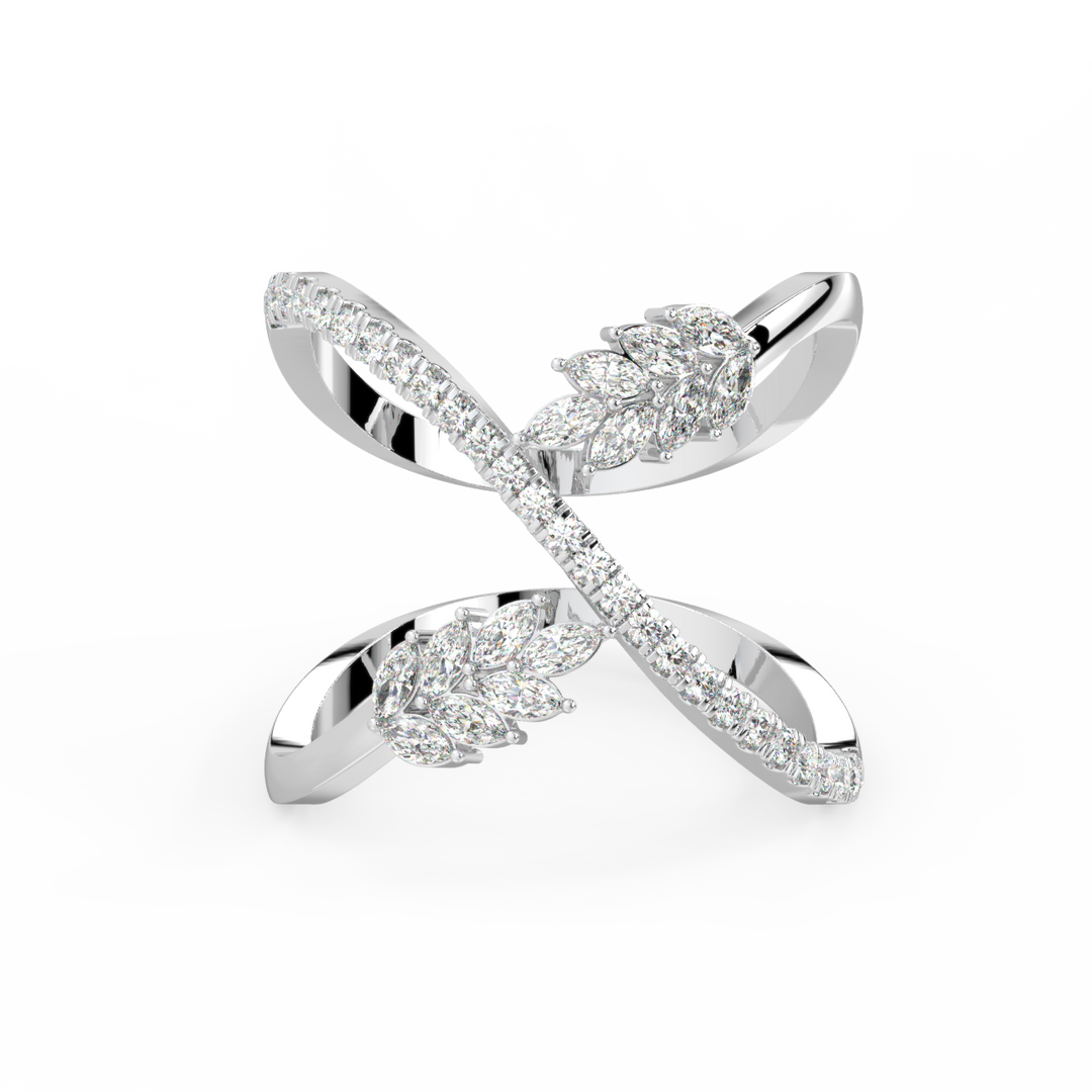 Brilliant Petals Lab Grown Diamond Ring by Stefee Jewels