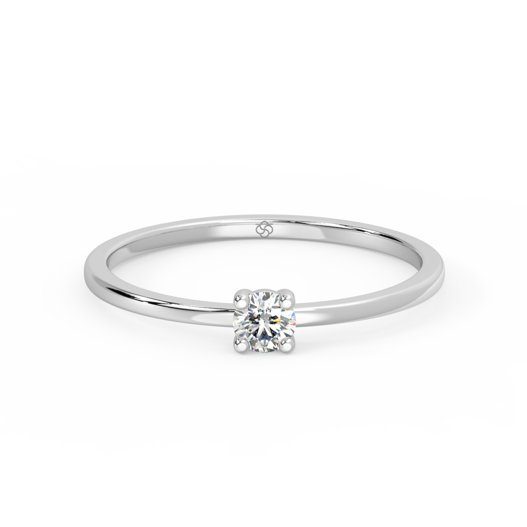 Tiny Diamond Lab Grown Diamond Ring by Stefee Jewels