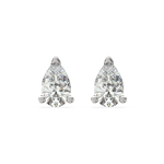 Load image into Gallery viewer, Solitaire Pear Lab Grown Diamond Studs Earrings by Stefee
