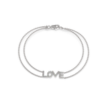 Load image into Gallery viewer, Love Chain Lab Grown Diamond Bracelet by Stefee