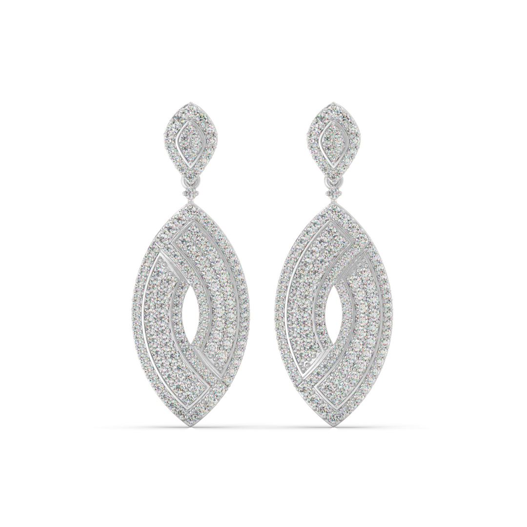 Bright Charms Lab Grown Diamond Drop Earrings by Stefee Jewels