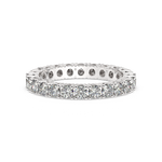 Load image into Gallery viewer, Large Petite Brilliant Round Band Lab Grown Diamond Ring by Stefee Jewels