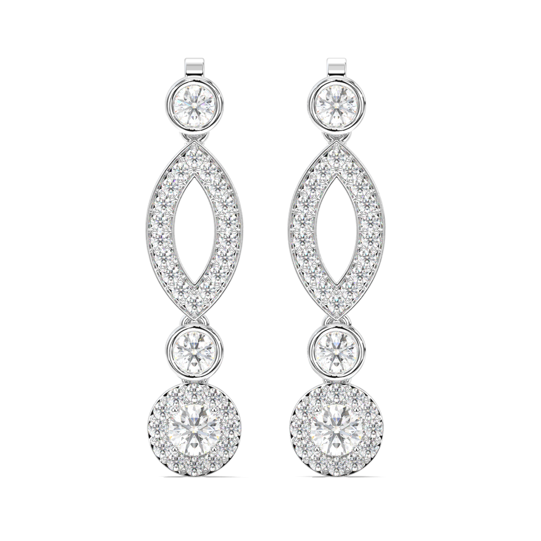 Glamour Droplet Earrings By Stefee Jewels