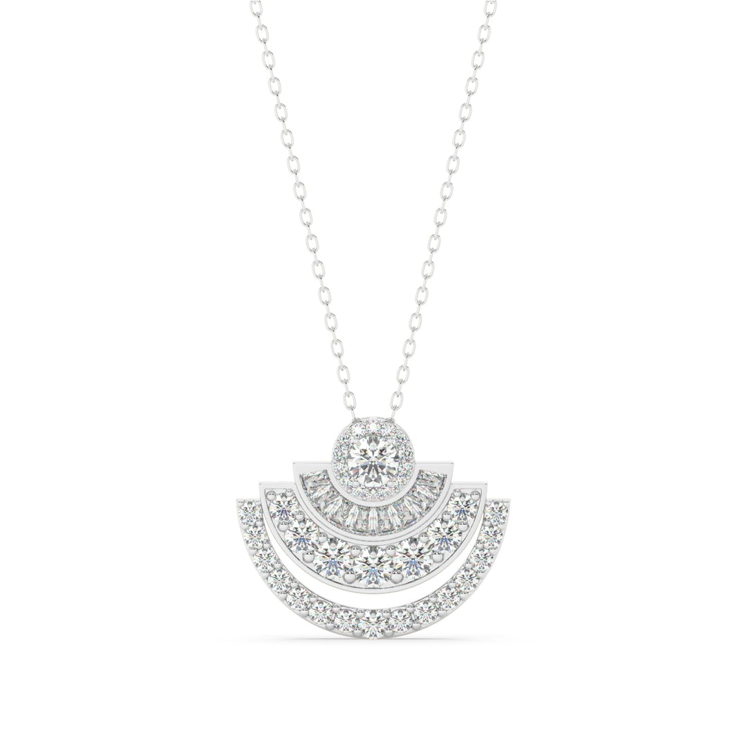 Moonshine Lab Grown Diamond Studded Pendants by Stefee Jewels