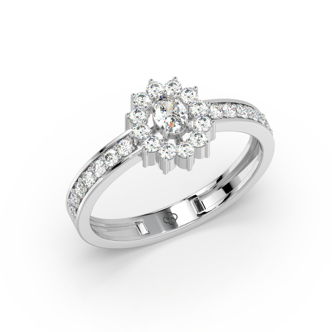 Radiant Engagement Lab Grown Diamond  Ring by Stefee Jewels