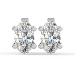 Load image into Gallery viewer, Solitaire Oval Lab Grown Diamond Studs Earrings by Stefee
