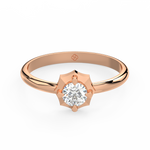 Load image into Gallery viewer, Empress Halo Lab Grown Diamond Engagement Ring by Stefee Jewels
