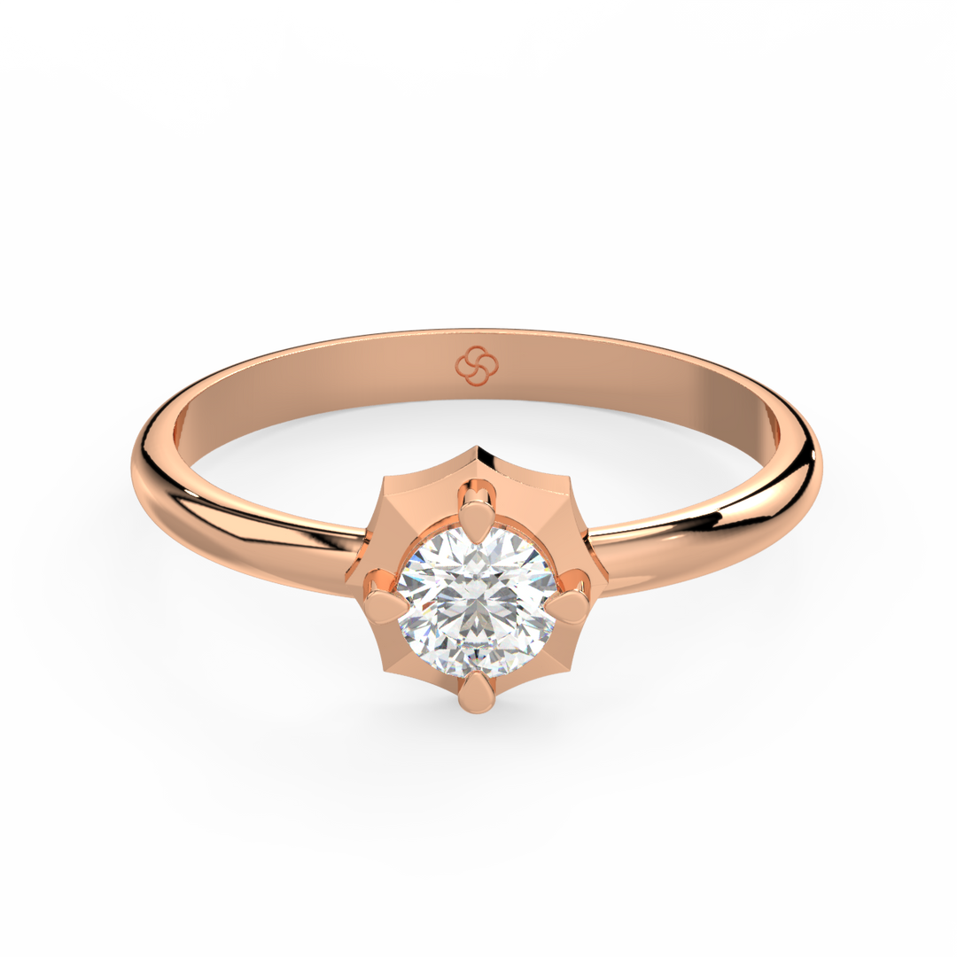 Empress Halo Lab Grown Diamond Engagement Ring by Stefee Jewels