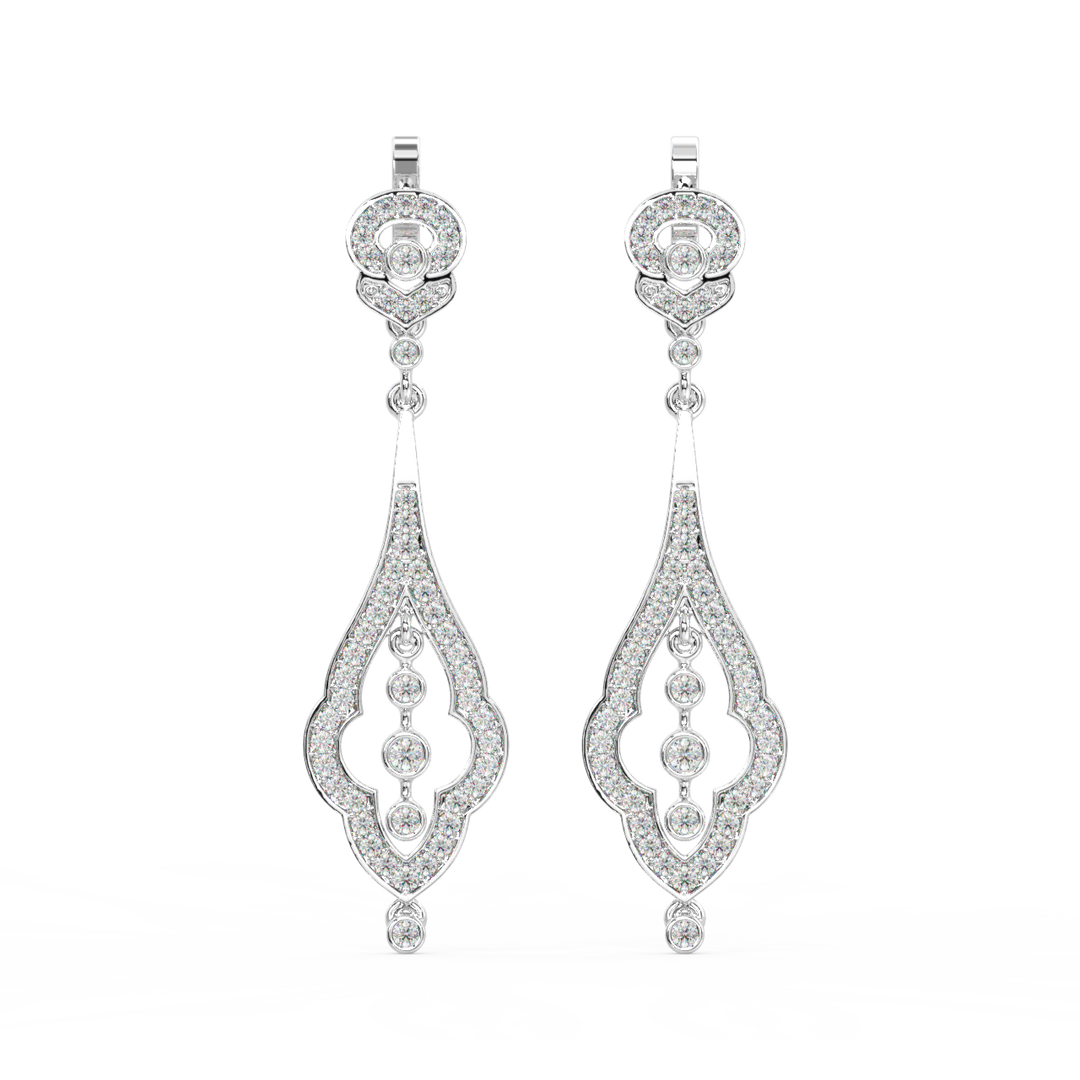 Precious Glow Lab Grown Diamond Drop Earrings by Stefee Jewels