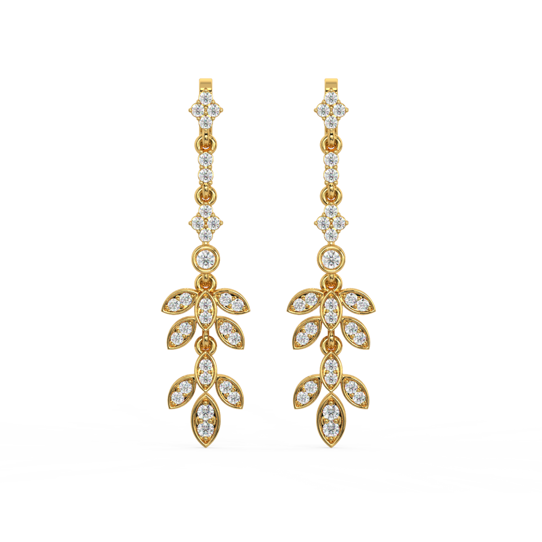 Brilliant Drift Lab Grown Diamond Drop Earrings by Stefee Jewels