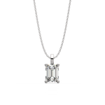 Load image into Gallery viewer, Solitaire Emerald Lab Grown Diamond Pendant by Stefee