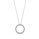 Load image into Gallery viewer, Mini Circle Lab Grown Diamonds Pendant by Stefee