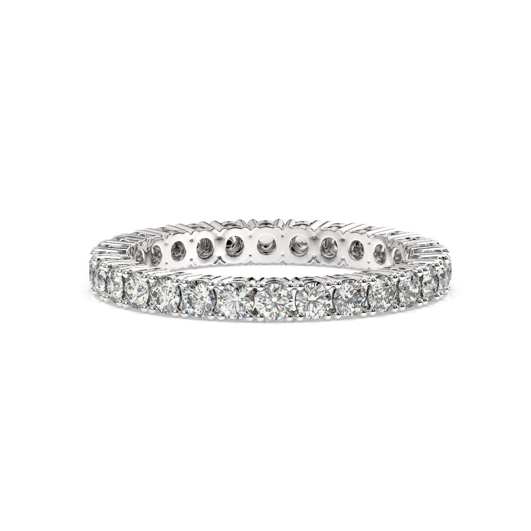 Small Petite Brilliant Round Band Lab Grown Diamond  Ring by Stefee Jewels