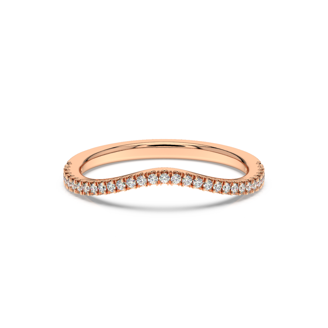Rippling Round Lab Grown Diamonds Ring  by Stefee