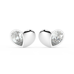 Load image into Gallery viewer, Little Lab Grown Diamond Heart Studs By Stefee Jewels
