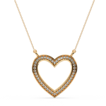 Load image into Gallery viewer, Open Heart Lab Grown Diamond Pendant by Stefee
