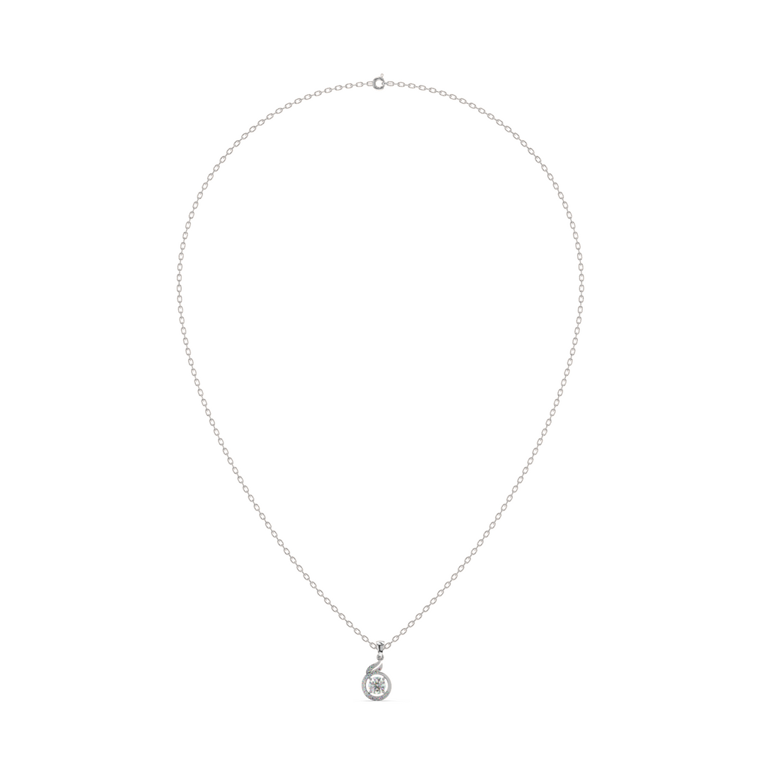 Radiant Connection Lab Grown Diamond  Pendant Set by Stefee Jewels