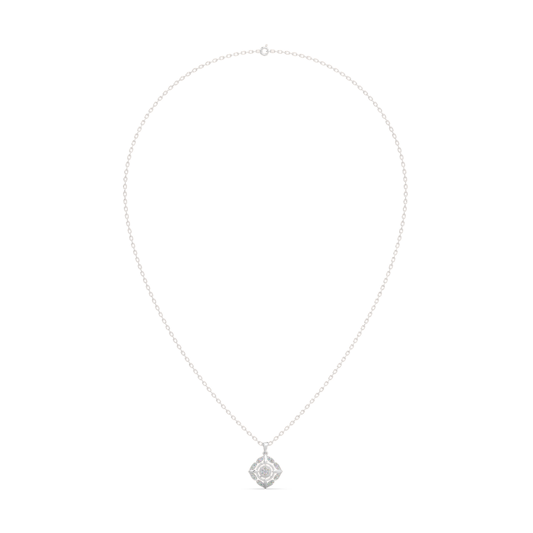 Sleek Grace Lab Grown Diamond Pendant by Stefee Jewels