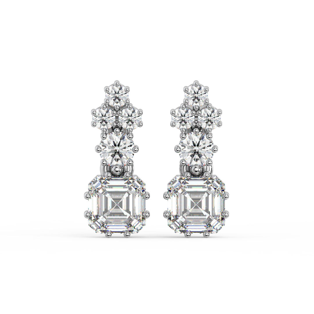 Elegant Twinkles Lab Grown Diamond Studd Earrings by Stefee Jewels