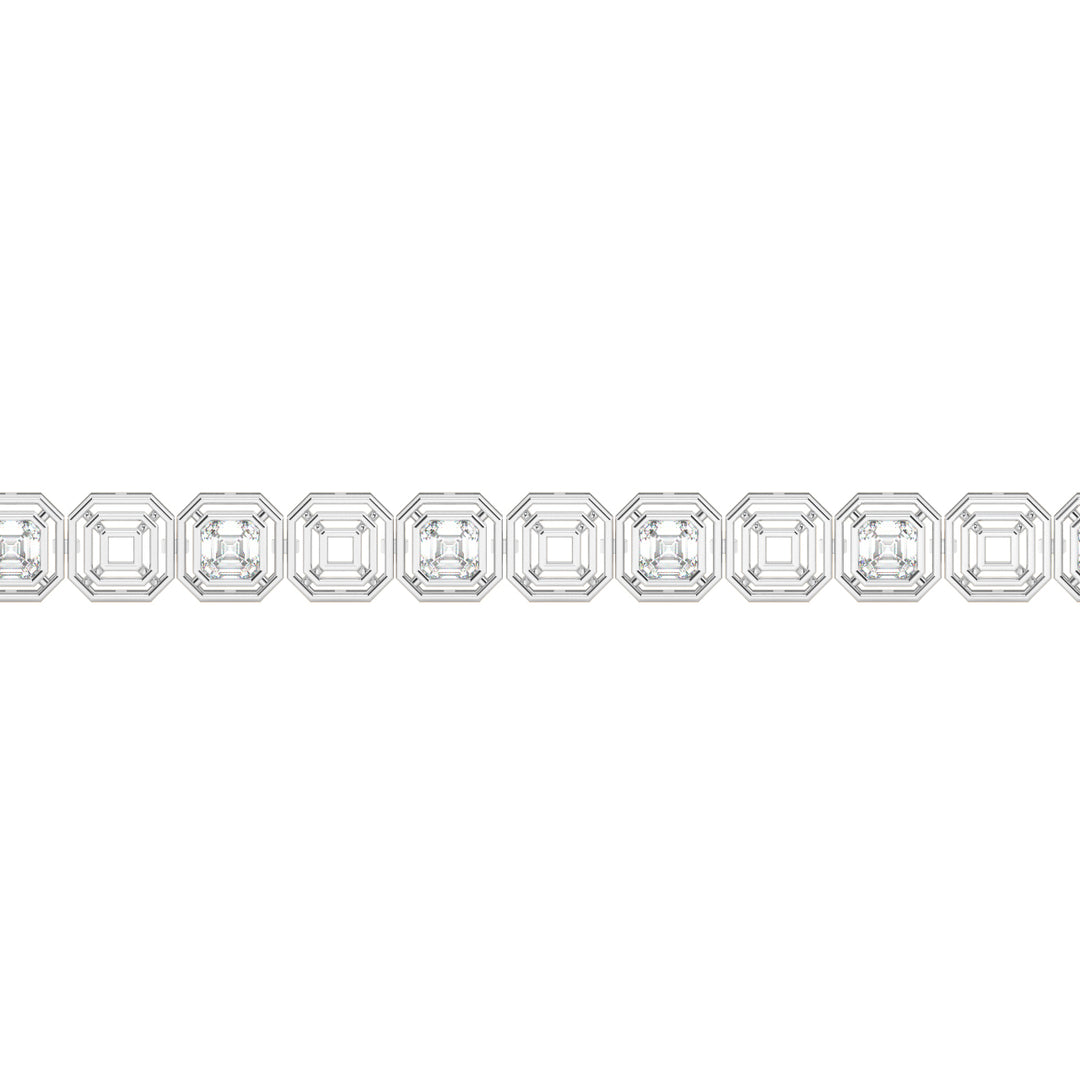 Bridal  Lab Grown Diamond Bracelet with sparkling  by Stefee Jewels