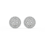Load image into Gallery viewer, Glitzy Floral Lab Grown Diamond  Pendant Set by Stefee Jewels