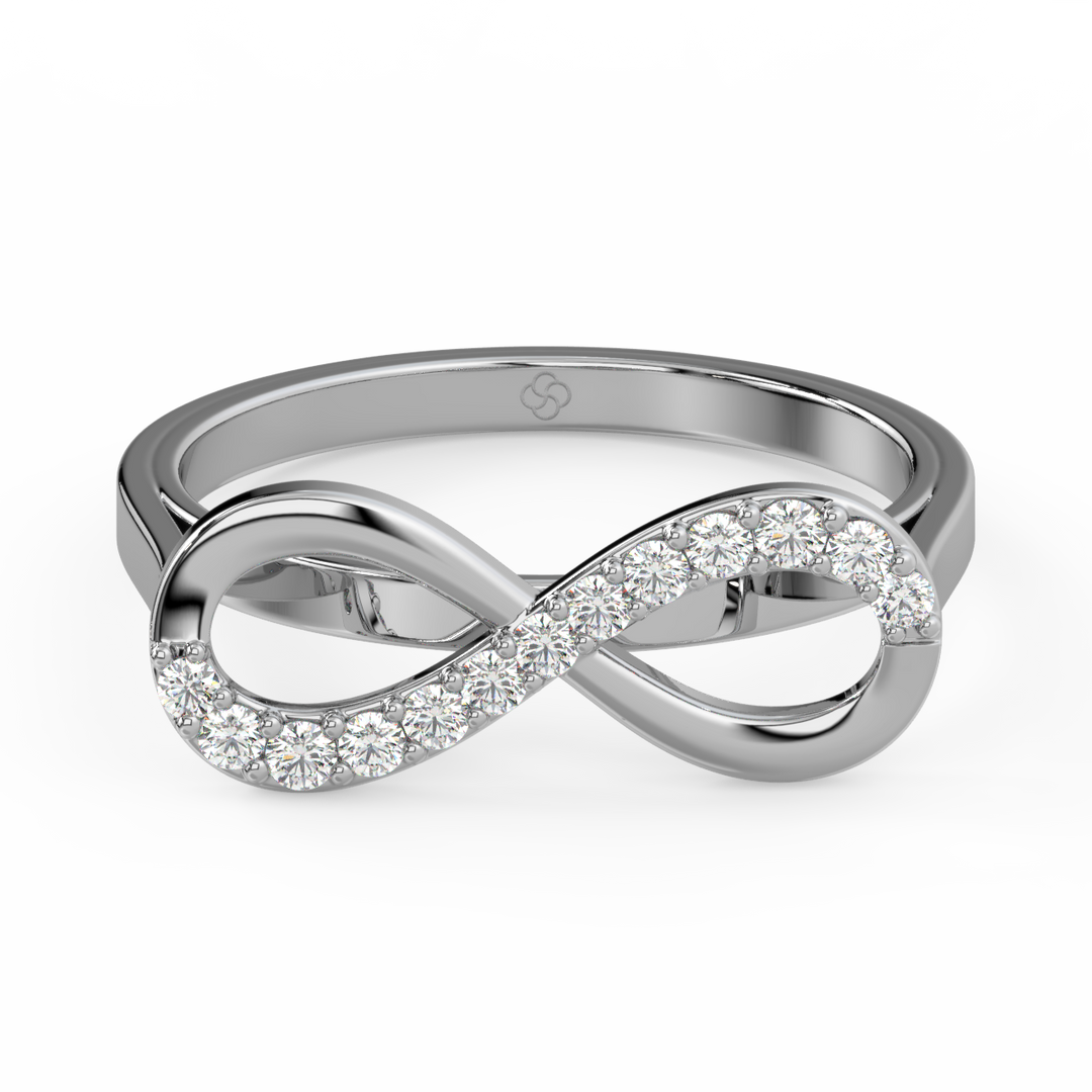 Infinity Lab Grown Diamond Ring by Stefee Jewels