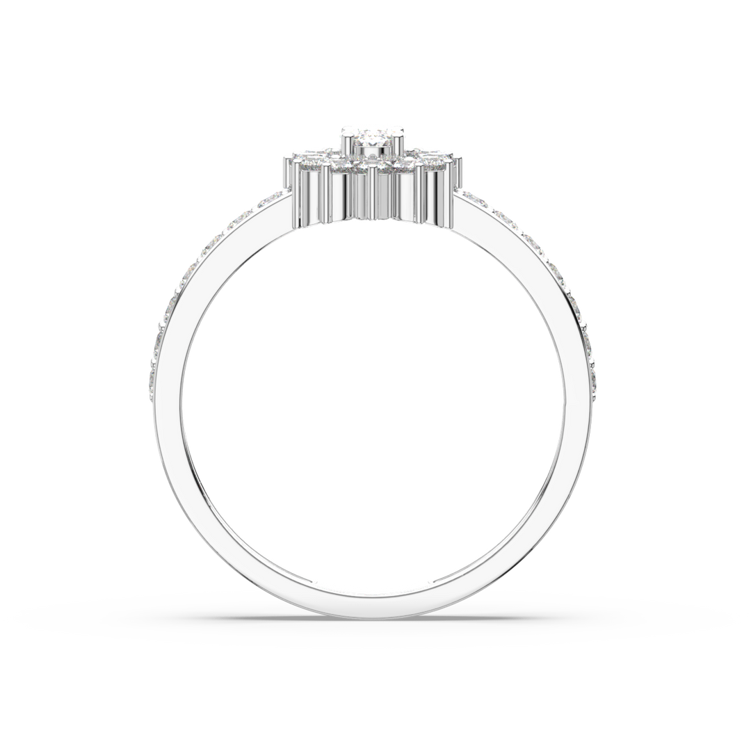 Radiant Engagement Lab Grown Diamond  Ring by Stefee Jewels