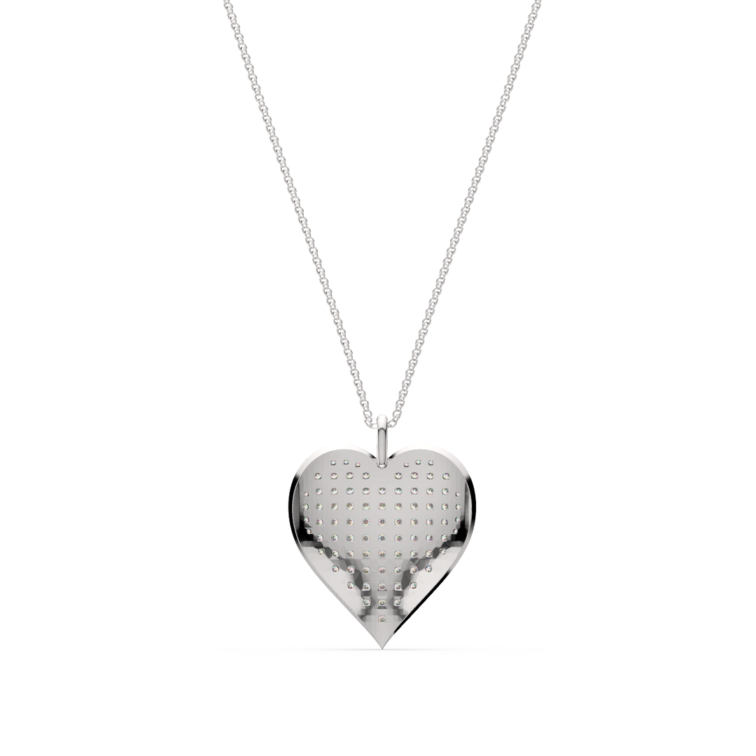 Heart Lab Grown Diamond Pendant by Stefee