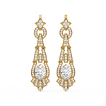 Load image into Gallery viewer, Shining Threads Lab Grown Diamond Drop Earrings by Stefee Jewels
