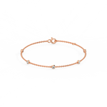 Load image into Gallery viewer, Bazel Set 5 Lab Grown Diamond Bracelet by Stefee
