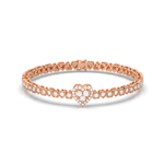 Load image into Gallery viewer, Heart Shaped Lab Grown Diamond Bracelet by Stefee Jewels
