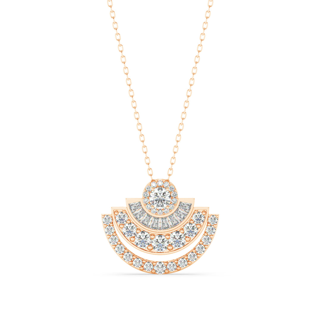 Moonshine Lab Grown Diamond Studded Pendants by Stefee Jewels