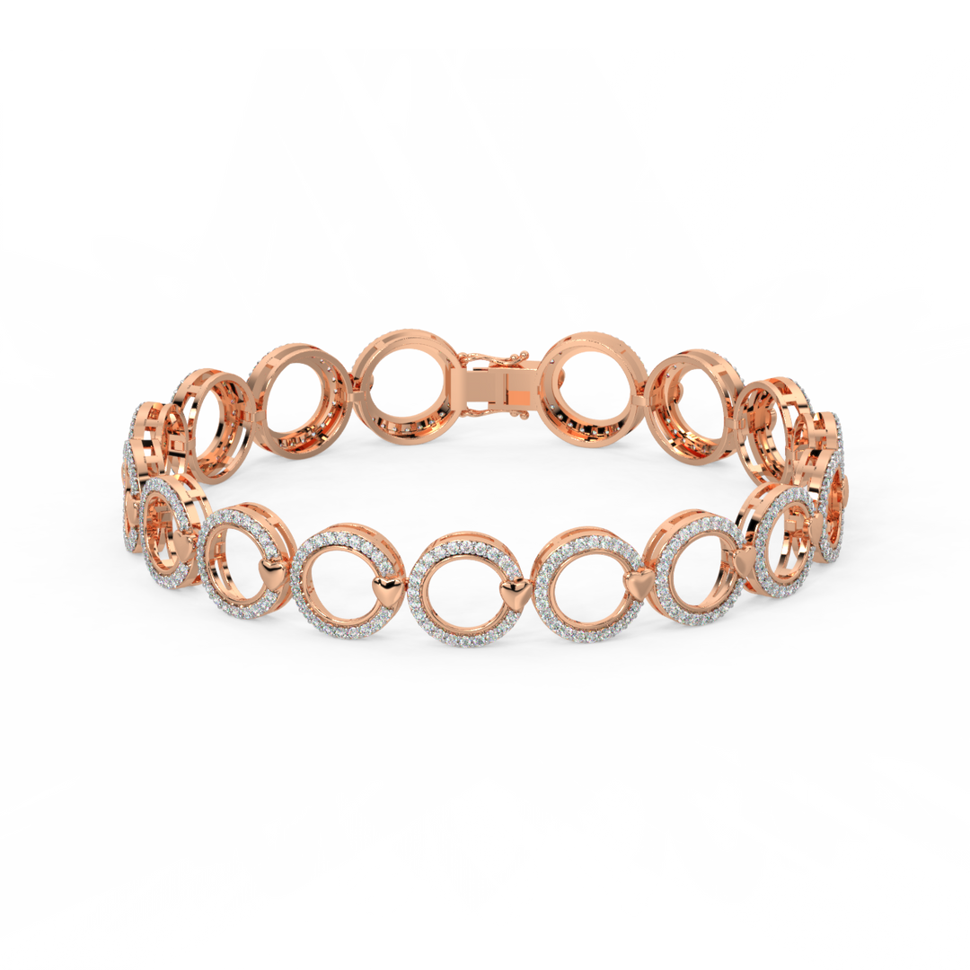 Radiant Fusion Lab Grown Diamond Bracelet by Stefee Jewels