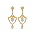 Load image into Gallery viewer, Sparkling Stars Lab Grown Diamond Drop Earrings by Stefee Jewels
