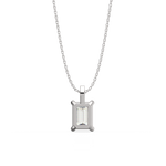 Load image into Gallery viewer, Solitaire Emerald Lab Grown Diamond Pendant by Stefee