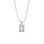Load image into Gallery viewer, Solitaire Emerald Lab Grown Diamond Pendant by Stefee