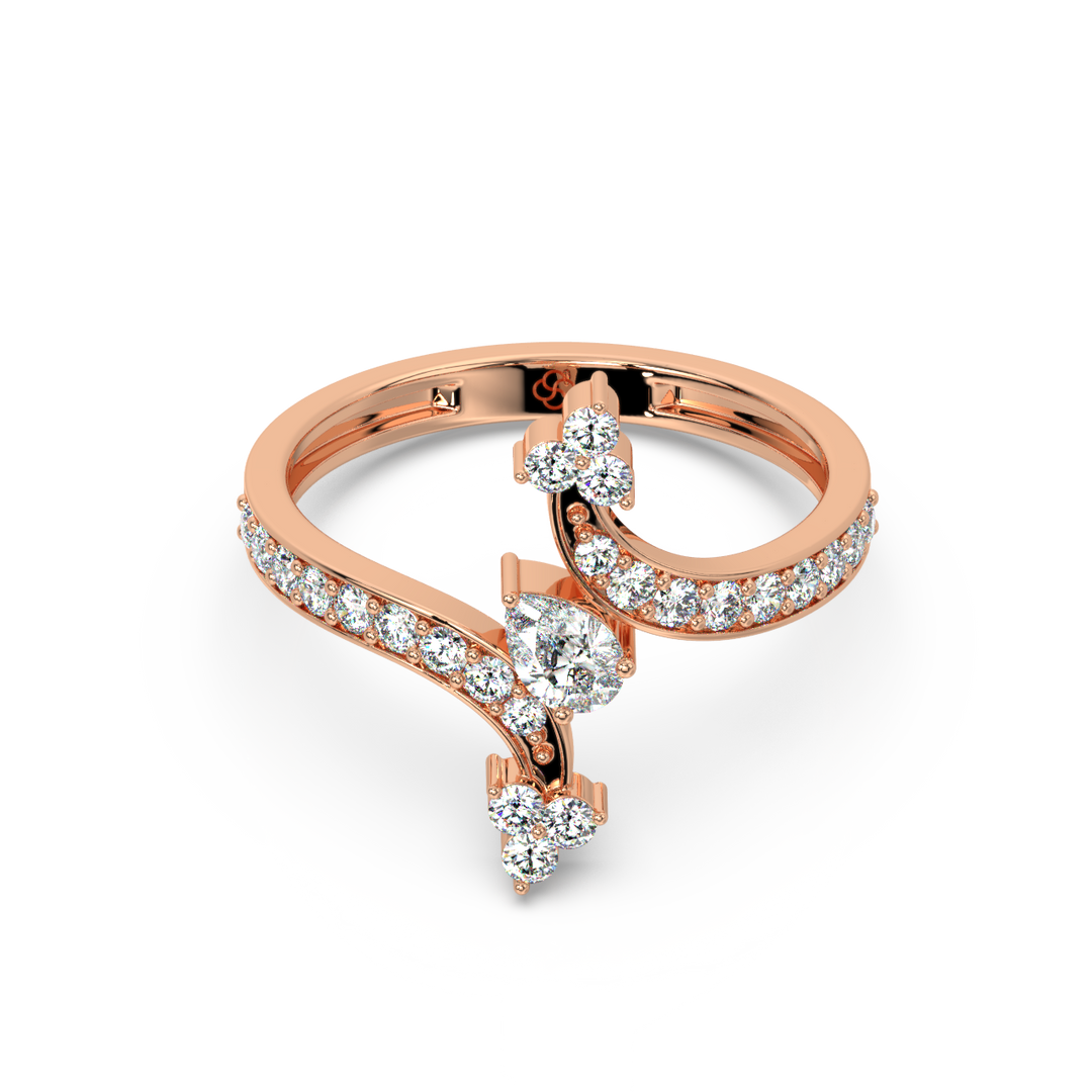 Delicate  Lab Grown Diamond Ring for her dreams by Stefee Jewels