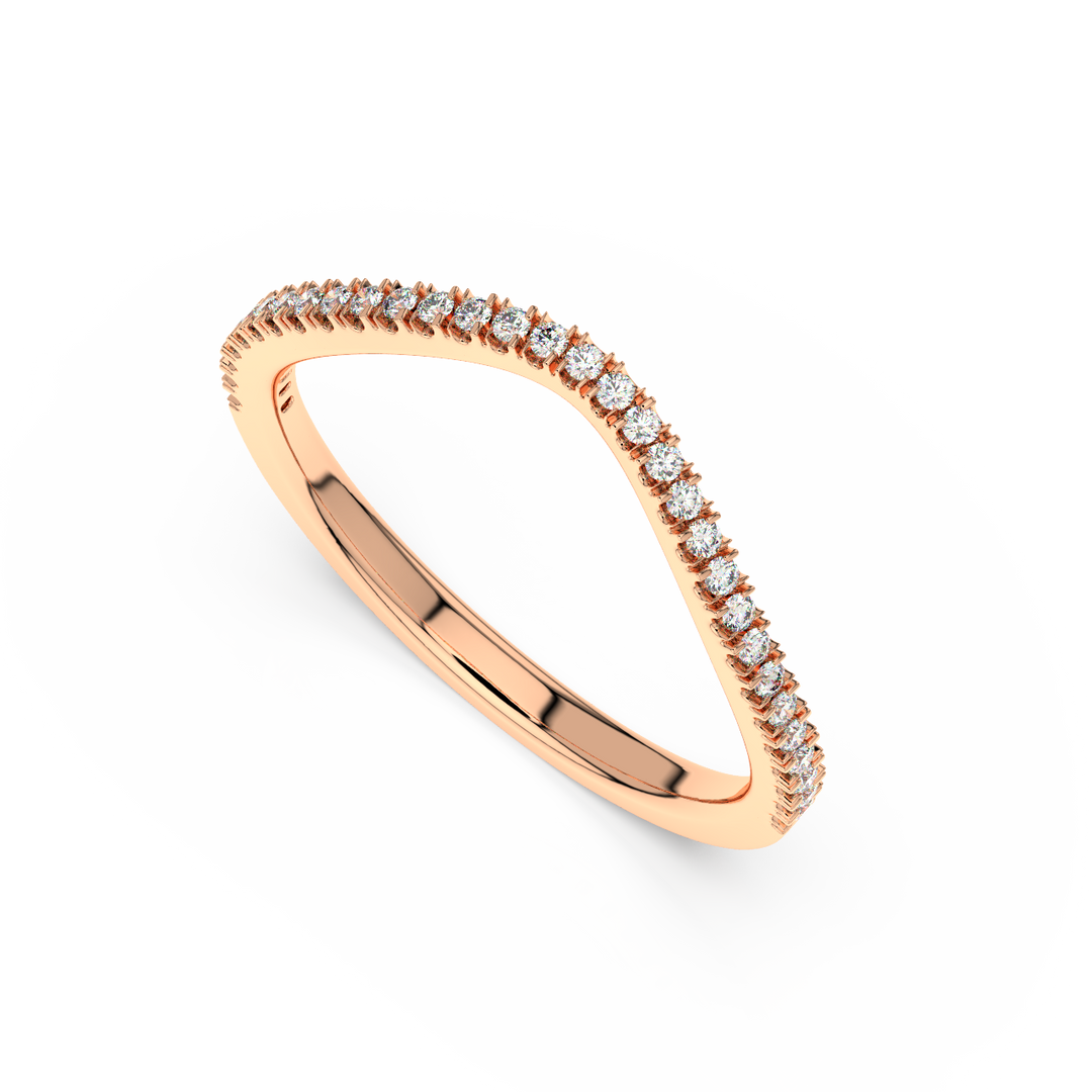 Rippling Round Lab Grown Diamonds Ring  by Stefee