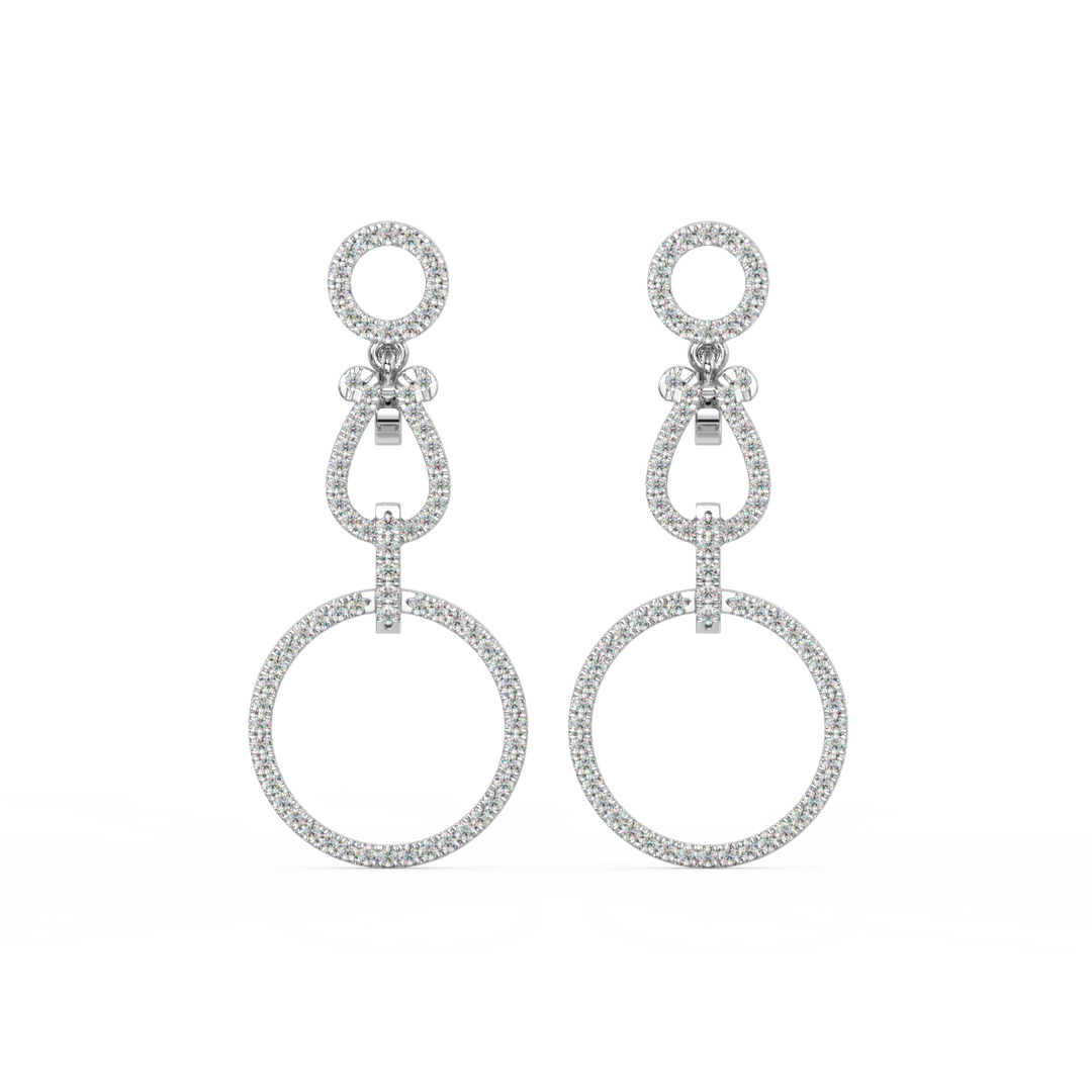 Hoops on Hoops  Lab Grown Diamond Earrings By Stefee Jewels