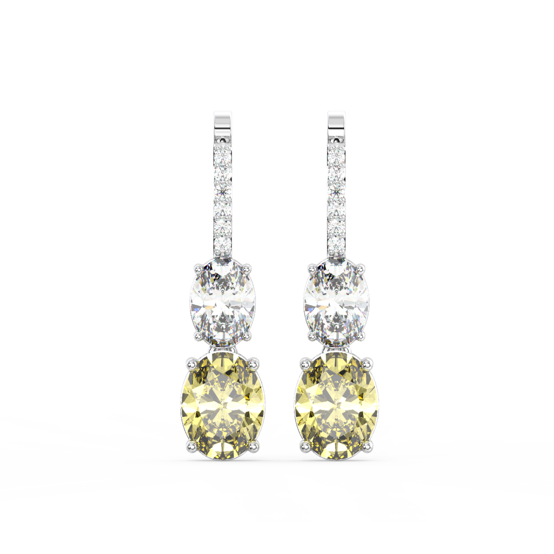 Sparkle and Shine Lab Grown Diamond Drop Earrings by Stefee Jewels