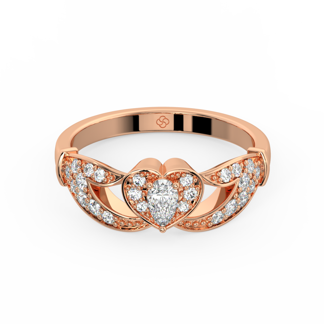 The Crown Lab Grown Diamond Wedding Ring by Stefee Jewels