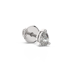 Load image into Gallery viewer, Solitaire Pear Lab Grown Diamond Studs Earrings by Stefee