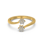 Load image into Gallery viewer, Curled Flower Lab Grown Diamond Ring by Stefee Jewels
