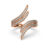 Load image into Gallery viewer, Swirl  Lab Grown Diamond Ring by Stefee Jewels
