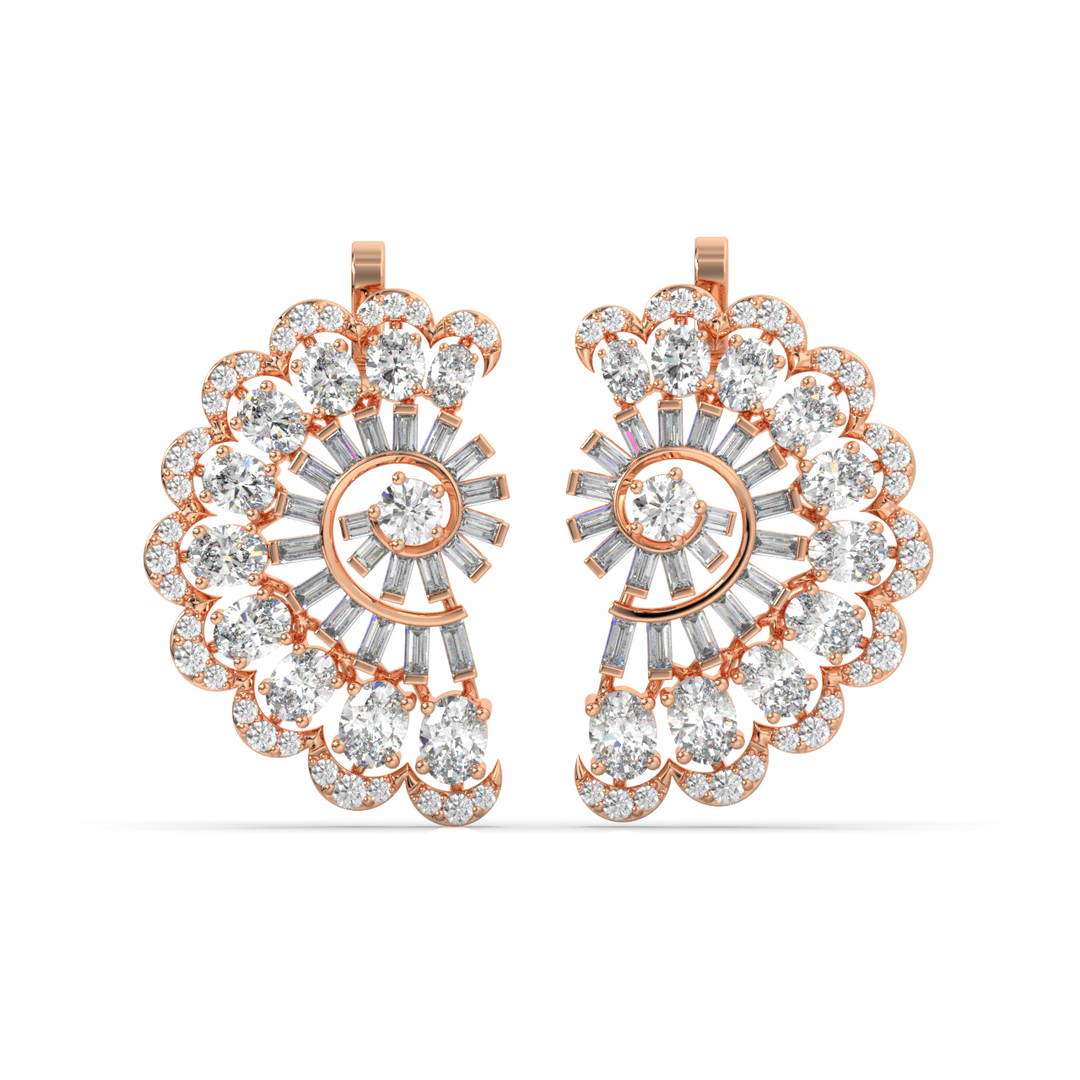 Pure Radiance Lab Grown Diamond Stud Earrings by Stefee Jewels