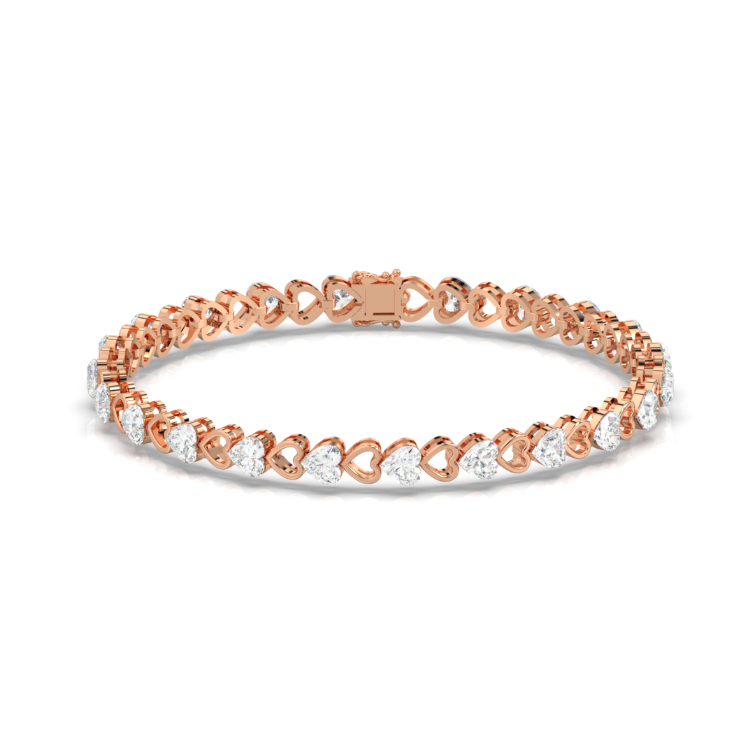 Abstract Beauty Lab Grown Diamond Bracelet by Stefee Jewels